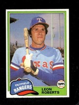 1981 Topps Traded #825 Leon Roberts Nmmt Rangers *X82272 - £0.96 GBP