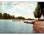 Peninsular Point Canoes on Water Ypsilanti Michigan MI 1911 DB Postcard R22 - £3.11 GBP