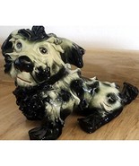 Vintage Italian Spaghetti Dog Black and White Terrier Figurine 5&quot; High S... - €13,37 EUR
