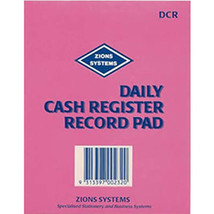 Zions Daily Cash Register Record Pad - £23.07 GBP