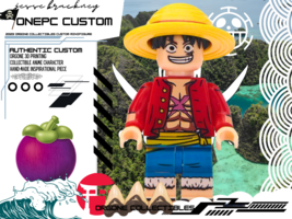 Monkey D. Luffy | One Piece | Minifigs by Orgone | Collectible Lego  - £30.34 GBP