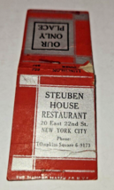 Steuben House Matchbook 20 East 22nd Street New York City luncheon dinner - $3.99