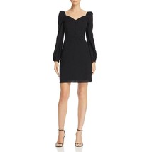 NEW Women&#39;s Black Long Puff Sleeve A-Line Dress Size M/6 - £20.89 GBP