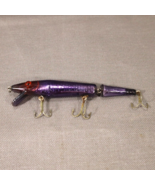 Purple Minnow Shimmer Jointed Crankbait Treble Hook Unbranded Fishing Lure - £7.03 GBP