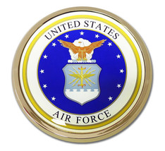Air Force 3.5" Military Medallion Emblem - £31.96 GBP