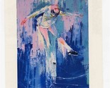 LeRoy Neiman Knoedler Publishing Postcard Winter Olympic Skating Lake Pl... - $24.72