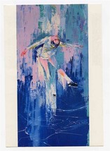 LeRoy Neiman Knoedler Publishing Postcard Winter Olympic Skating Lake Placid - £19.53 GBP