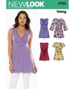 New Look Sewing Pattern 6782 Misses Knit Tops, Size A (8-10-12-14-16-18) - £14.33 GBP