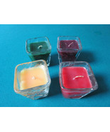 PARTY  LIGHTS 4 VOTIVE PERFUM CANDLES 3&quot; NIB [*XMASH] - $40.93 CAD