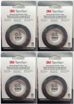 4x  3M Temflex 3407 Friction Tape, 3/4&quot; x 20&#39;, Black - £15.56 GBP