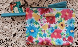 Pioneer Woman ~ Makeup Tote ~ Cosmetic Bag ~ BREEZY BLOSSOM ~ Wallet ~ Wristlet - £17.54 GBP