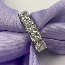 Round Brilliant Cut Natural Diamond Wedding Band 14k White Gold (3.01 TCW) - $101,527.72 MXN