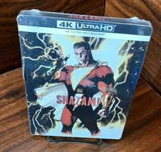 Shazam 4K Steelbook-Italian IMPORT-NEW(Sealed)Free Box Shipping w/Tracking - £38.43 GBP