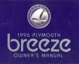1996 Plymouth Breeze Owners Manual [Paperback] Plymouth - £19.57 GBP