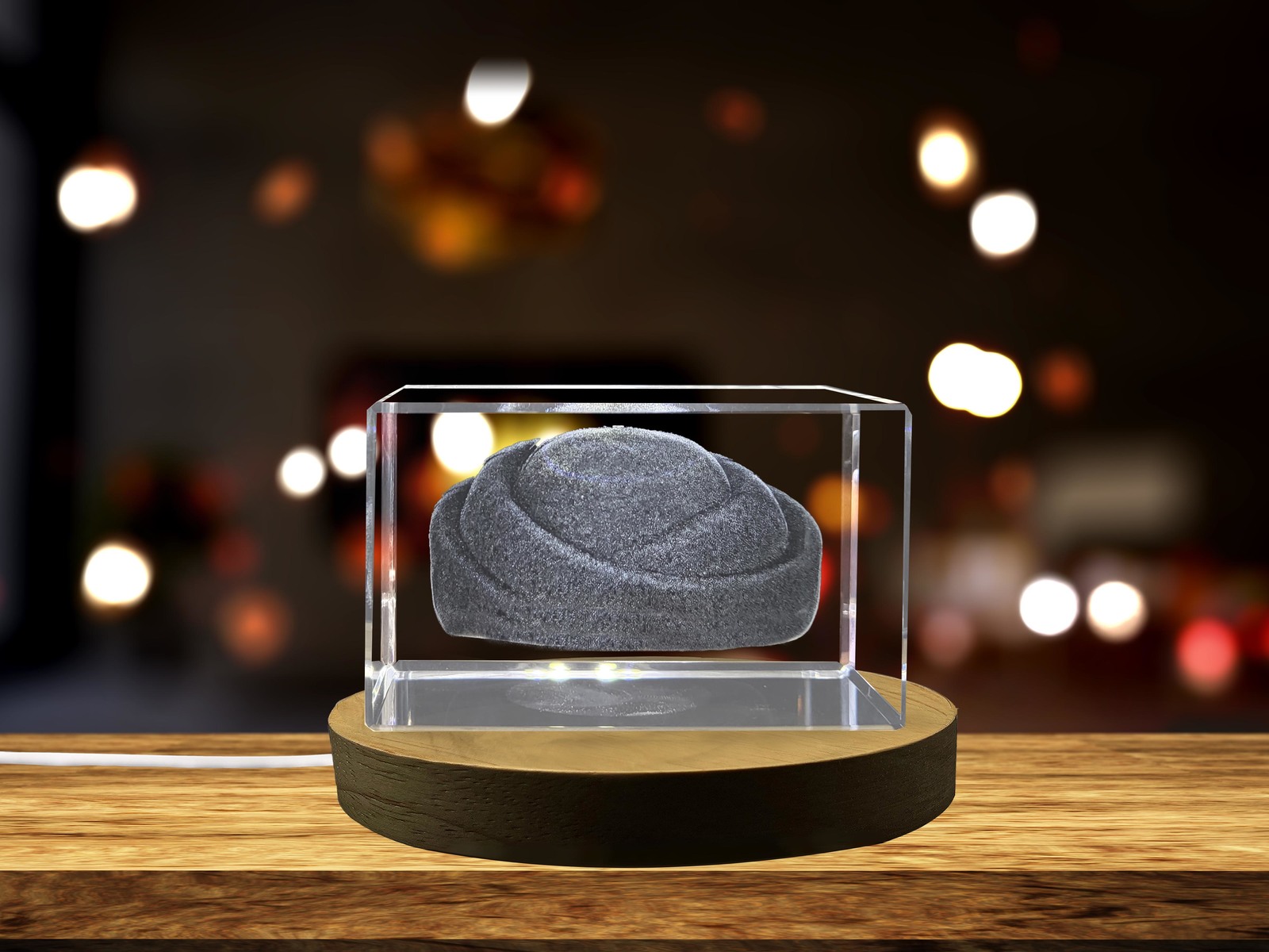 LED Base included | The Cowboy's Iconic Companion in Crystal