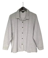 Robert Louis Heather Gray Sweater Jacket Collar Button Up Size XL Preppy - €20,42 EUR