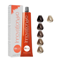 BBCOS Innovation Evo - Linseed & Argan Oil Hair Color - ASH, 3.4 Oz.