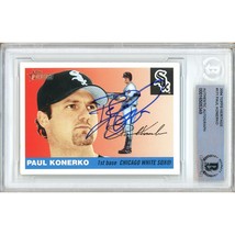 Paul Konerko White Sox Auto 2004 Topps Heritage Baseball Card Signed BAS... - £117.48 GBP