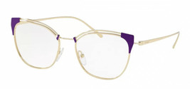 Prada Eyeglasses Frames PR 62UV YC0-1O1 53-17-140 Pale Gold / Violet Italy - £168.84 GBP