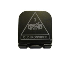 US ARMY 1st Armored Division Laser Etched Aluminum Hat Clip Brim-it - £9.58 GBP