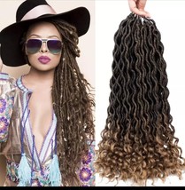 Bohemian Faux locs Crochet Hair extension 18&quot;24Strands 70g Wave Dreadlocks Hair - £6.29 GBP
