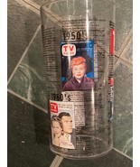 2 Vintage TV Guide 6&quot; Plastic Drinking Glasses w/TV Listings *Pre-Owned*... - $240.11 MXN