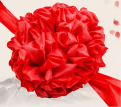 30cm Grooms Traditional Chinese Wedding Chest Pom Pom - $29.89
