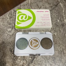 Mary Kay AT PLAY Just for EYES Eye Shadow Shimmery TRIO Green Tan Brown ... - $4.99