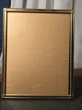 Vintage 8x10&quot; Gold Tone Classic, Metal Picture Frame, Detailed - £10.84 GBP