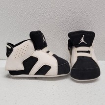 Nike Air Jordan 6 Retro cb Toddler Baby Shoes Size 1C Black &amp; White Hook... - $39.50