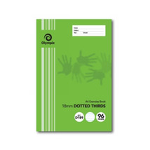Olympic A4 18mm Dotted Thirds Exercise Book 96pg (10/Pack) - $39.76