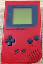 Nintendo Game Boy Original RED Play it Loud DMG-01 100% OEM - Tested Working - £76.63 GBP