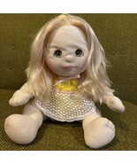 Vintage 1985 Mattel My Child Doll Blonde Pigtails Olive Green Eyes 1980s Clean! - $45.00