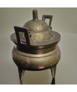 Antique Chinese Sensor Incense Burner Bronze Brass Xuande Mark Dynasty E... - £52.15 GBP
