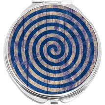 Blue Swirl Pattern Compact with Mirrors - Perfect for your Pocket or Purse - £9.54 GBP