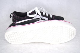 Wonder Nation casual Canvas Girls sneaker w Memory Foam SIZE 6 Junior black/pink - £11.98 GBP