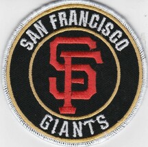 SAN FRANCISCO GIANTS BASEBALL TEAM 3.5 SEW/IRON PATCH EMBROIDERED MAYS B... - £4.69 GBP