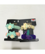 Vintage terry cloth ponytail holders fish and dragon hair ties movie pho... - $27.01 CAD