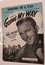 Vintage Singing On A Star Sheet Music Bing Crosby Barry Fitzgerald 1944 - $7.91