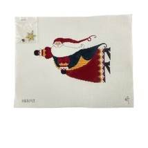 The Artists Collection Handpainted Canvas Skyward Santa HS5143 w Embelli... - £37.98 GBP