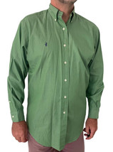 Ralph Lauren 15 1/2 Classic Fit Lime Green Long Sleeve Button Down Yarmouth - £15.73 GBP