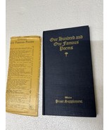 Vintage 1929 One Hundred and One Famous Poems w/ a Prose Supplement rev ... - $24.74