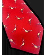 Fencing Sword Fighting Themed Tie Necktie Vintage Brown &amp; Church Schupp ... - $79.99