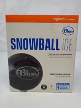 Blue Snowball iCE USB Mic for Recording &amp; Streaming on PC &amp; Mac - Black - £25.62 GBP