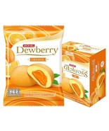 Dewberry Puff Cake Orange 15g x12 Soft Filled Snack - $88.40 CAD