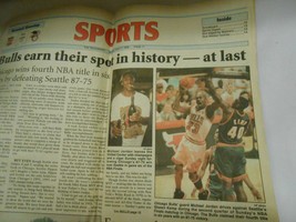 Vintage Newspaper Articles Michael Jordan Bulls Monday June 17 1986 &amp; Other News - £14.81 GBP
