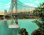 New State Mid-Hudson Traffic Bridge Poughkeepsie New York NY UNP 1920s P... - $13.81