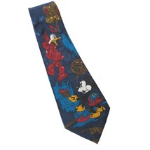 Mickey Unlimited Disney Mickey Mouse Painting Donald Duck Novelty Necktie - £17.48 GBP