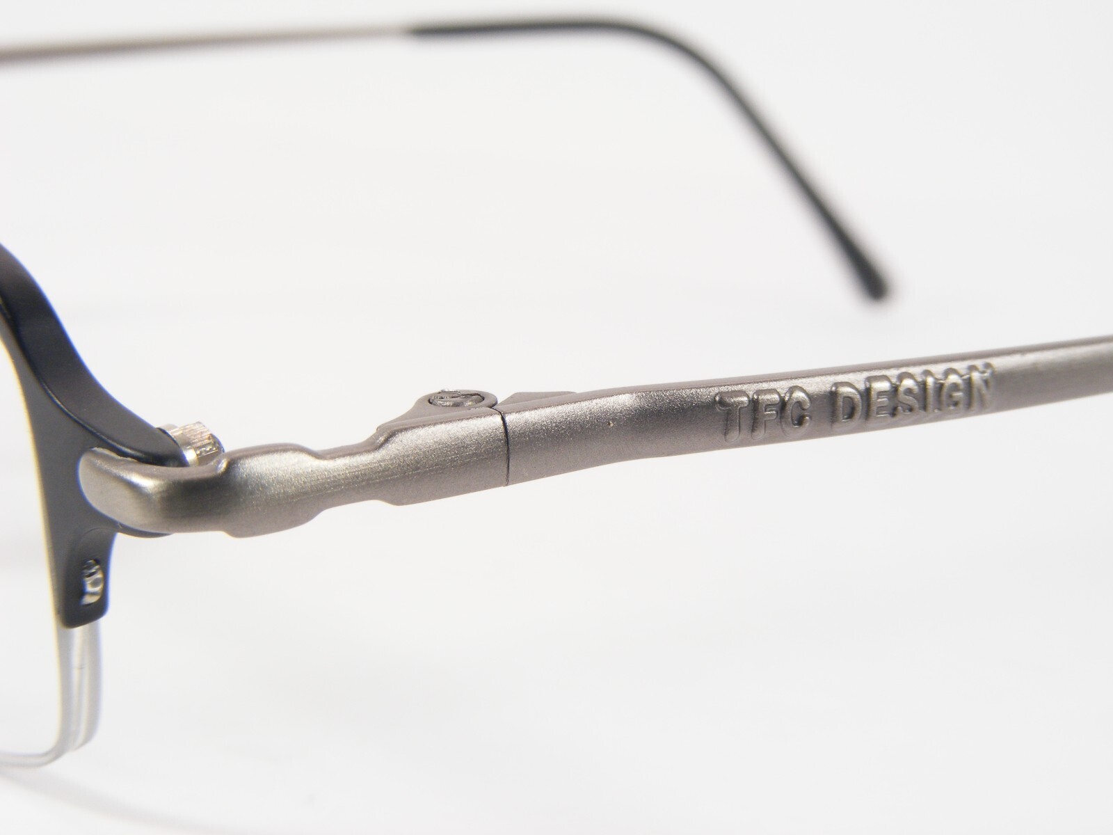 TFC Par AVM Modèle 401 01 Noir Mat / Argent Gris Unique Rare Lunettes 45-21-140 Item image 5