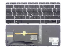 Laptop Backlit Keyboard for HP EliteBook 725 G3 820 G3 P/N: 6037B0113601 826630- - £53.82 GBP